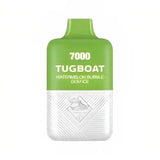 TUGBOAT SUPER 7000 PUFFS RECHARGEABLE DISPOSABLE WATERMELON BUBBLE GUM ICE