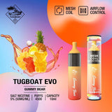 TUGBOAT EVO4500 DISPOSABLE FLAVOUR OF GUMMY BEAR