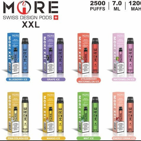 More XXL Disposable 2500 Puffs 5% Nicotine